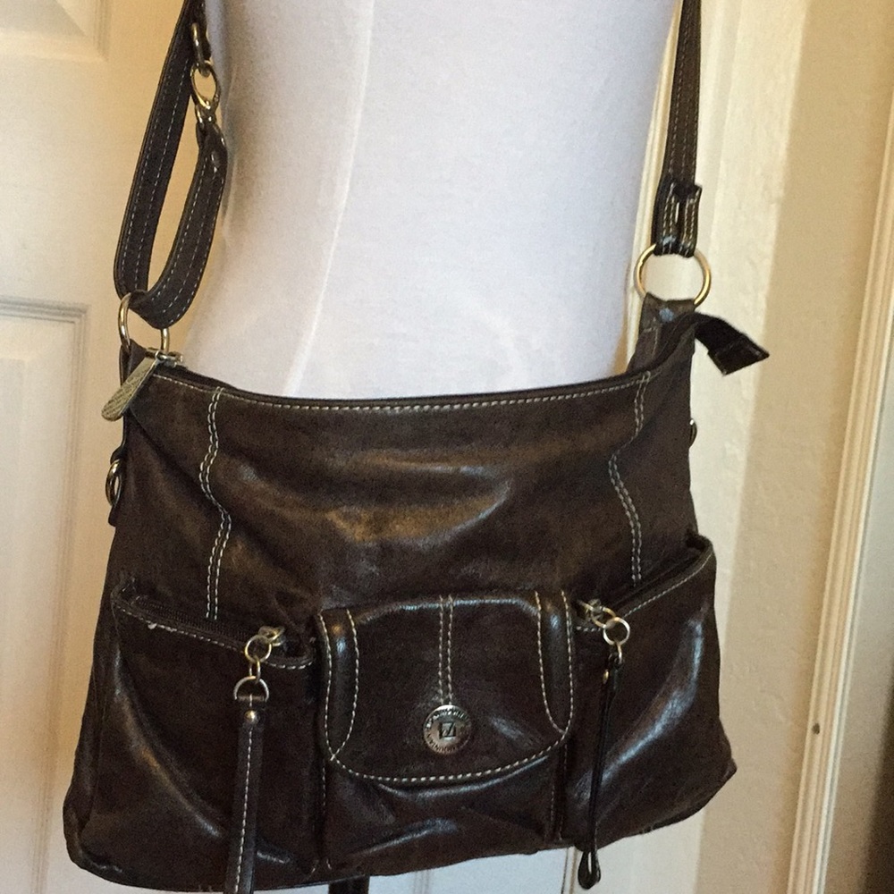 Stone Mountain Leather Crossbody Bag